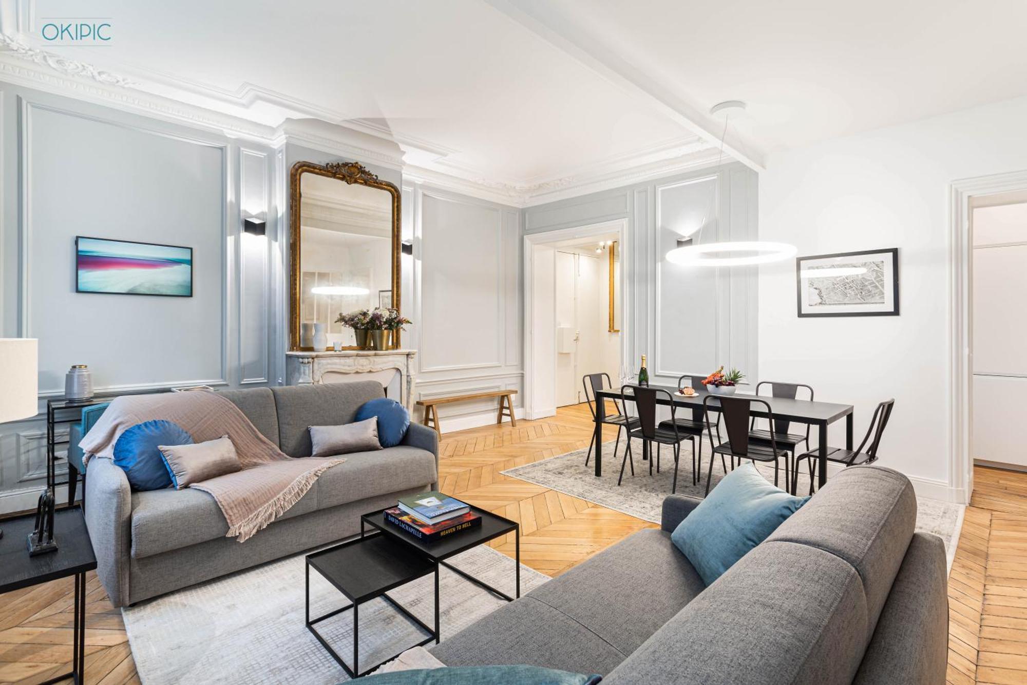 King Size Beds - Zen Monceau Appartement Paris